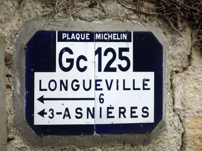 Englesqueville-la-Percée : Plaque Michelin