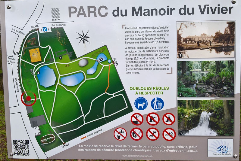 Feuguerolles-Bully : Parc du Manoir du Vivier