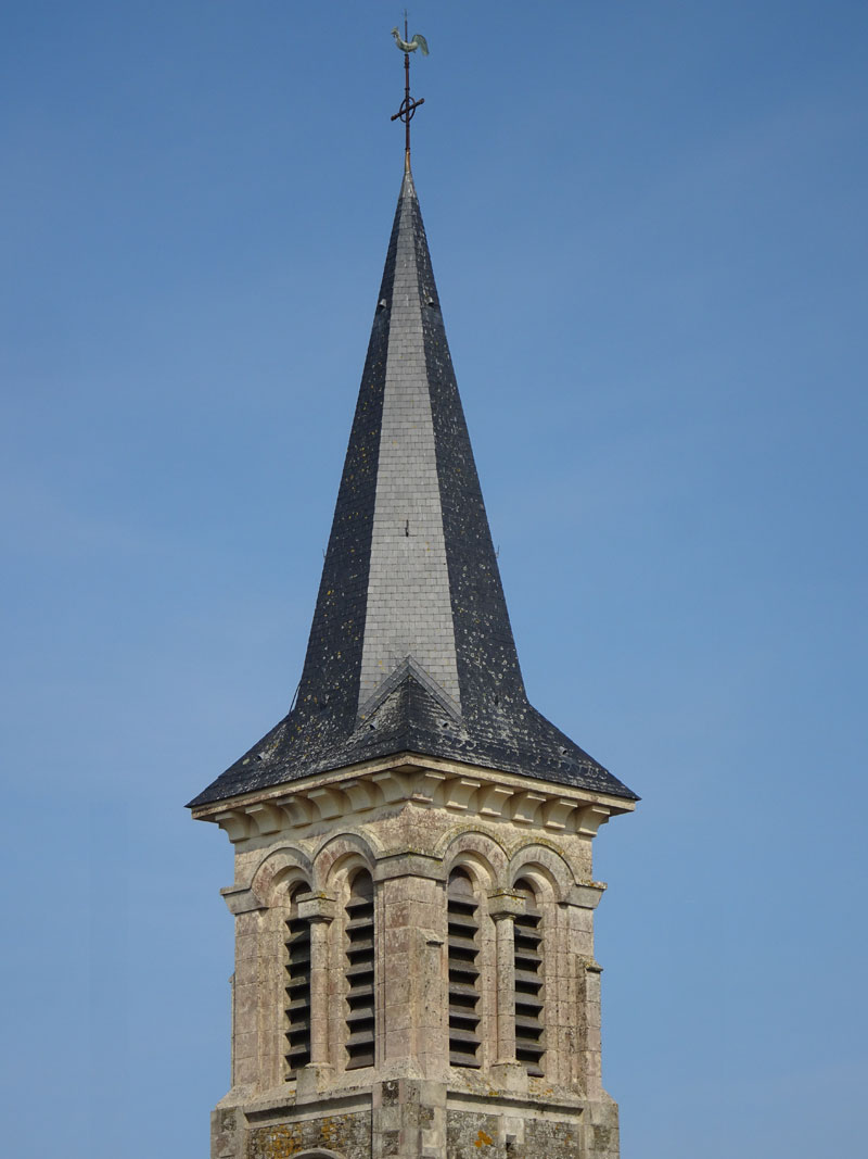 La Villette : Eglise Saint-Sauveur - clocher