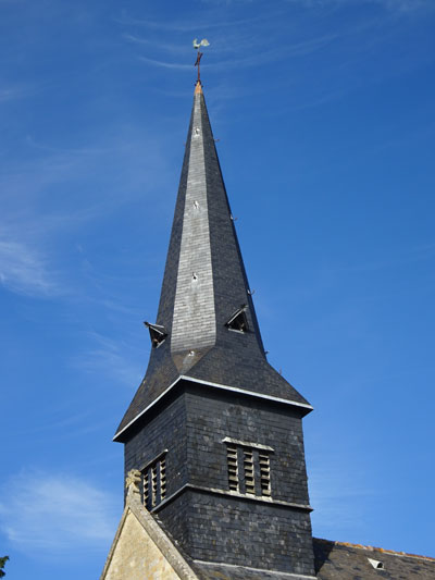 Les Authieux-Papion : Eglise Saint-Philbert - clocher