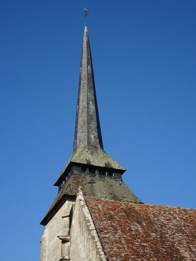 Manerbe : Eglise Saint-Jean-Baptiste - clocher