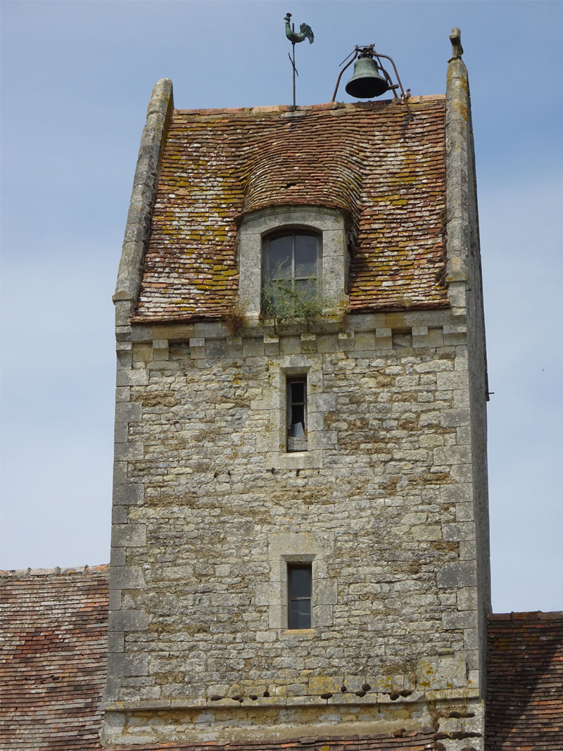 Bons-Tassilly : Eglise Saint-Quentin de Tassilly - clocher