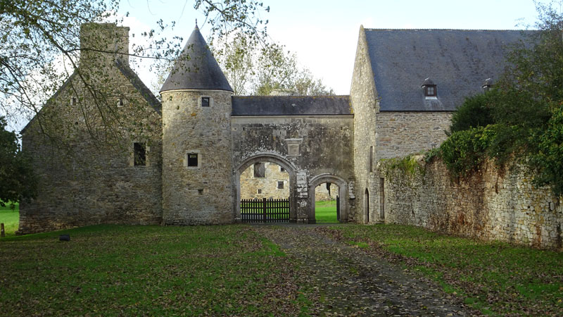 Rémilly-sur-Lozon : Ruines du château de Montfort