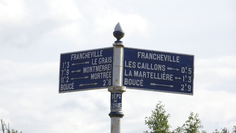 Francheville : plaque de cocher