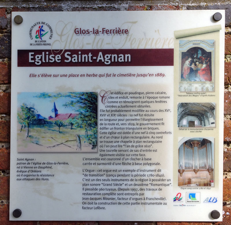 Glos-la-Ferrière : Eglise Saint-Agnan