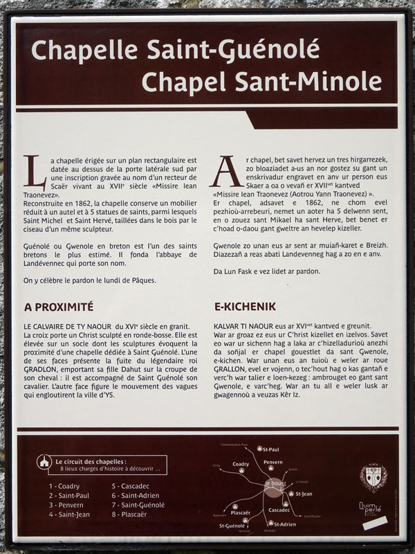 Scaer : Chapelle Saint-Guénolé