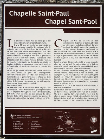 Scaer : Chapelle Saint-Paul