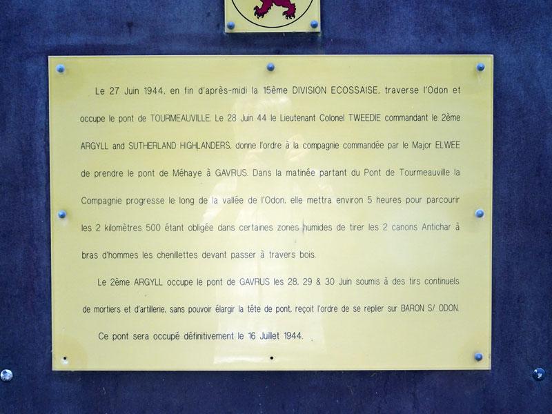 Grainville-sur-Odon : Mémorial 15eme Division Ecossaise
