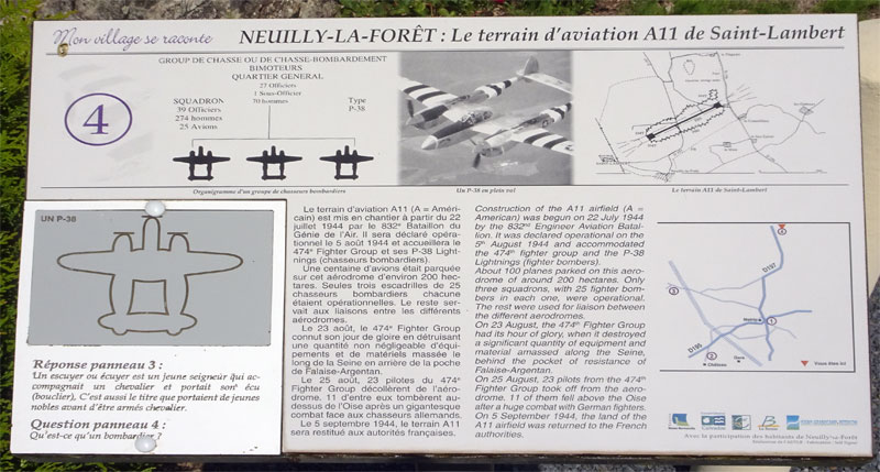 Neuilly-la-Forêt : Le terrain d'aviation A11 de Saint-Lambert
