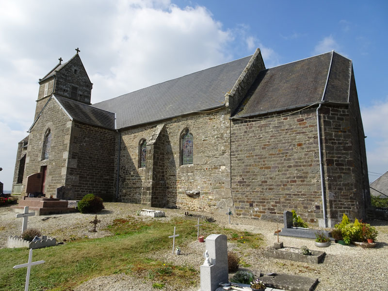 Pleines-Oeuvres : Eglise Saint-Aubin