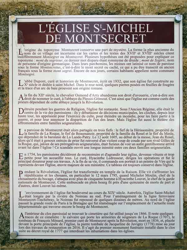 Montsecret (Orne) : Eglise Saint-Michel